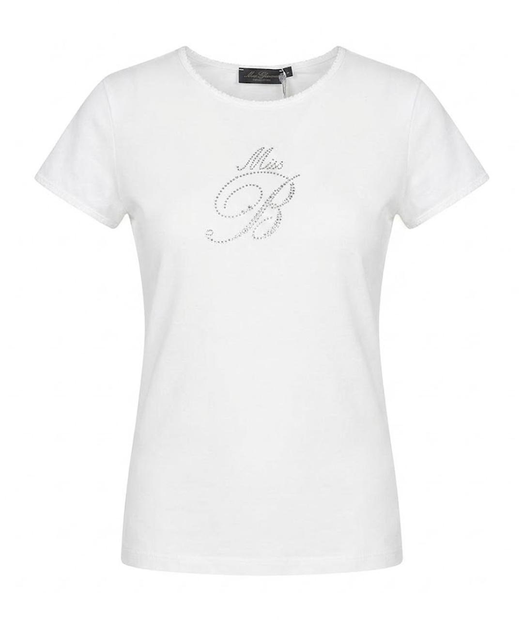 MISS BLUMARINE Белый хлопковый детская футболка / топ, фото 1