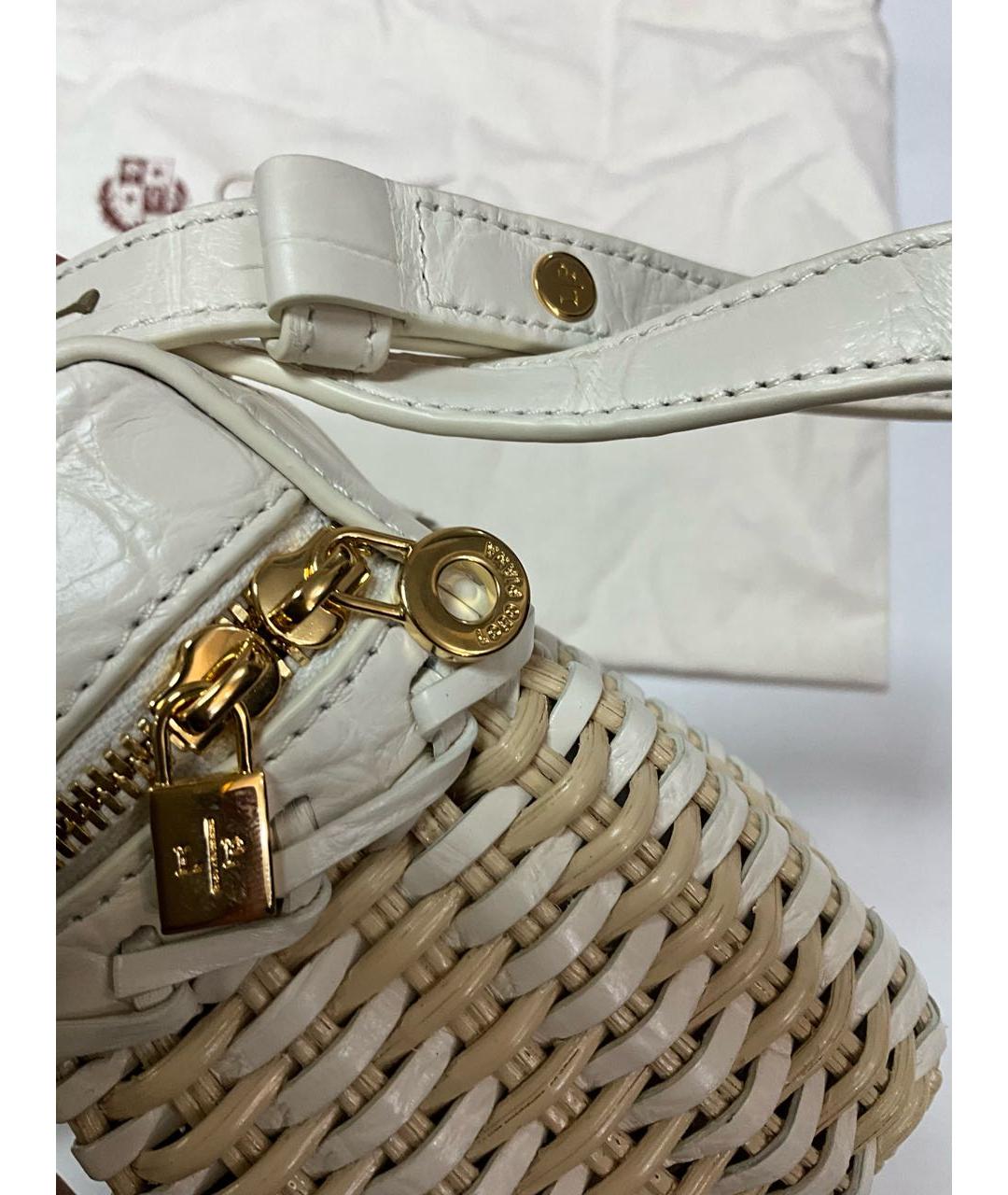 LORO PIANA Белая сумка через плечо, фото 3