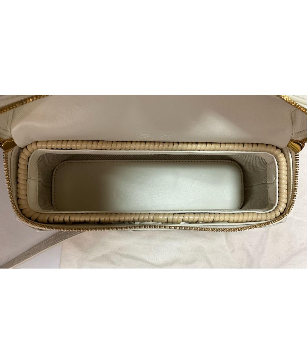 LORO PIANA Белая сумка через плечо, фото 5
