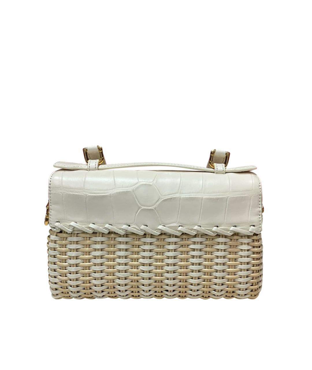 LORO PIANA Белая сумка через плечо, фото 6