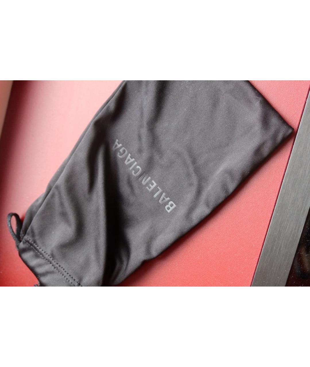 BALENCIAGA Антрацитовые металлические солнцезащитные очки, фото 5