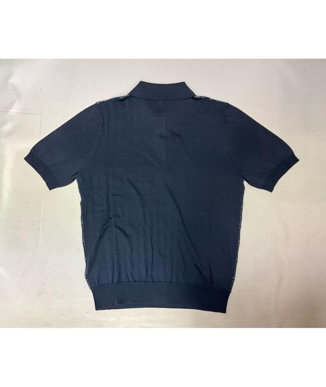 ZILLI Синее поло с коротким рукавом, фото 3