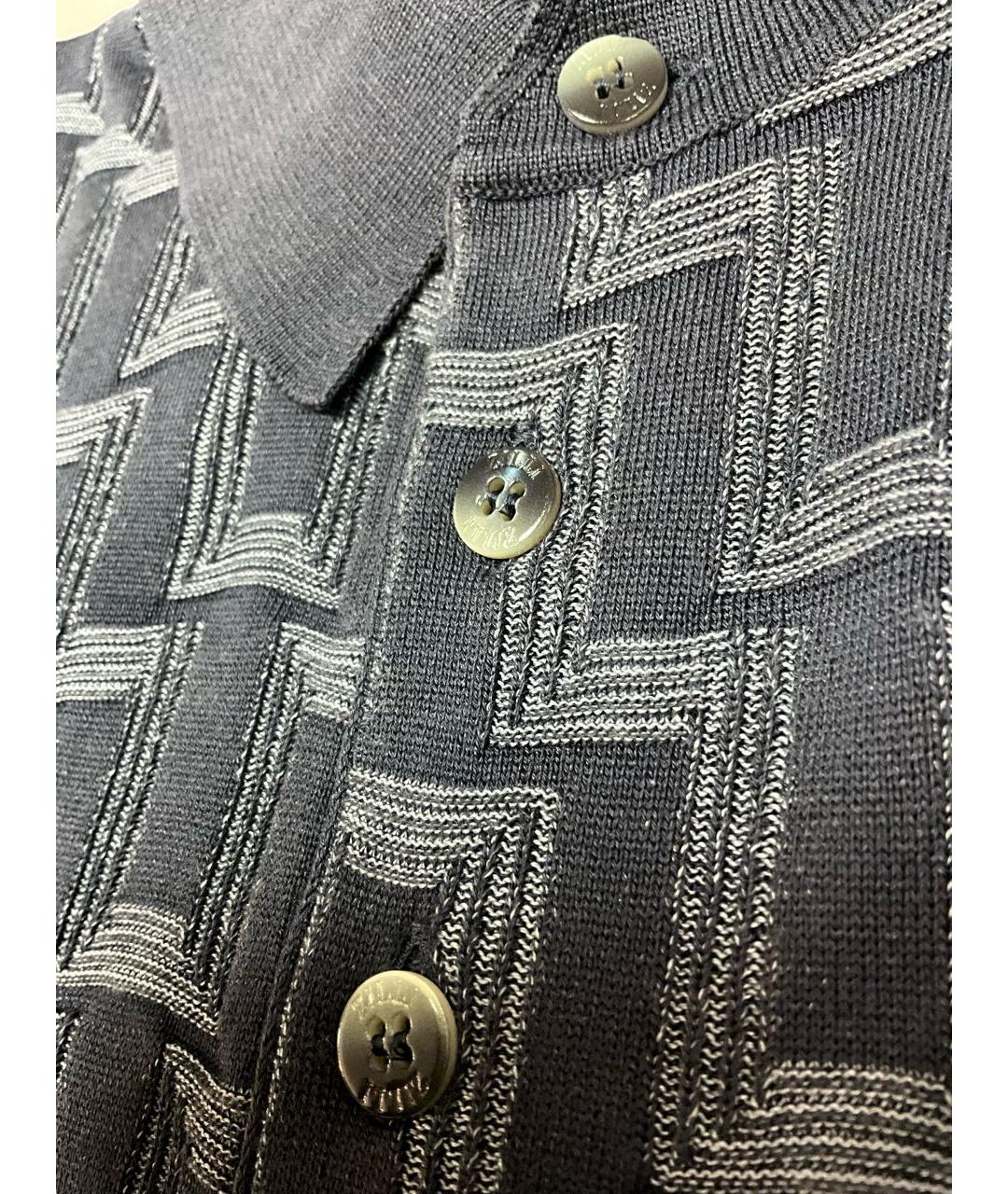 ZILLI Синее поло с коротким рукавом, фото 6