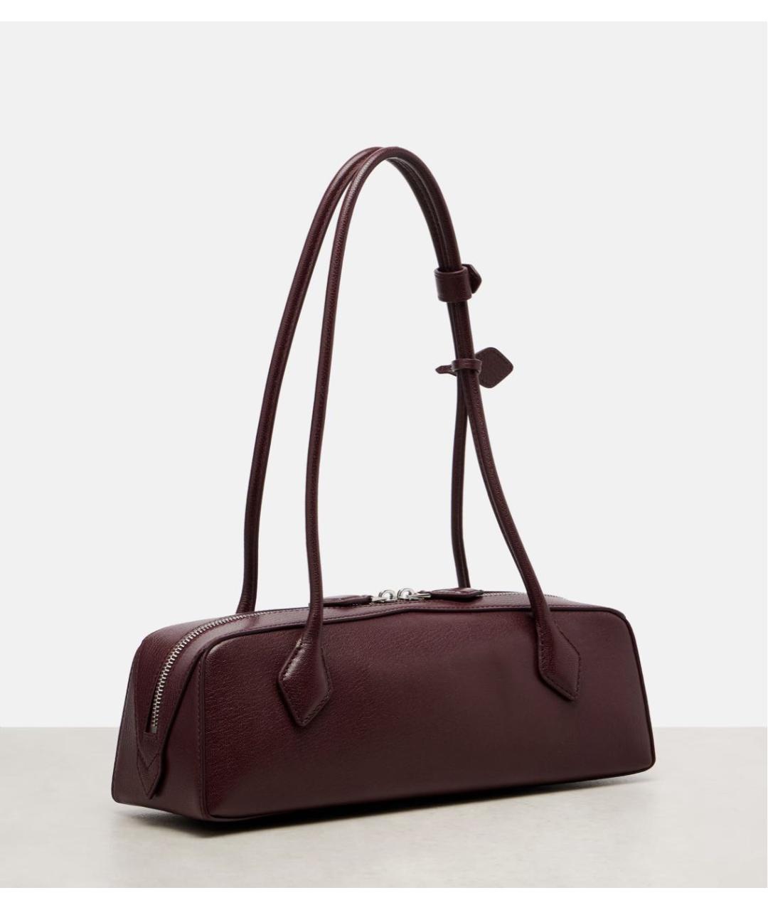 ALAIA Бордовая кожаная сумка через плечо, фото 5