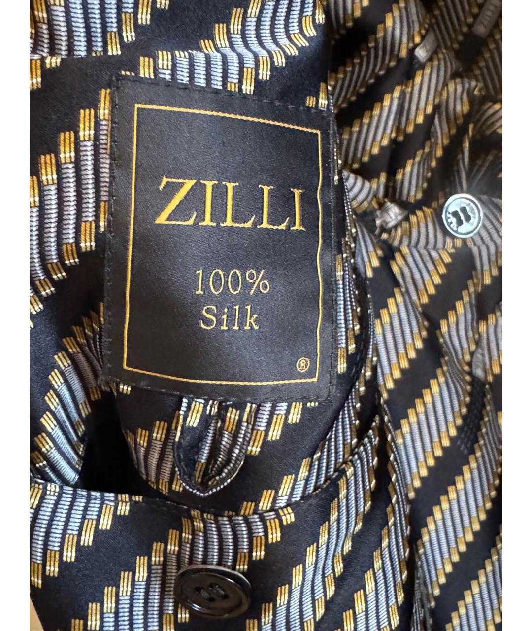 ZILLI Черный тренч / плащ из экзотической кожи, фото 6