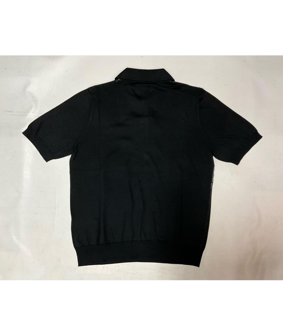 ZILLI Черное поло с коротким рукавом, фото 3