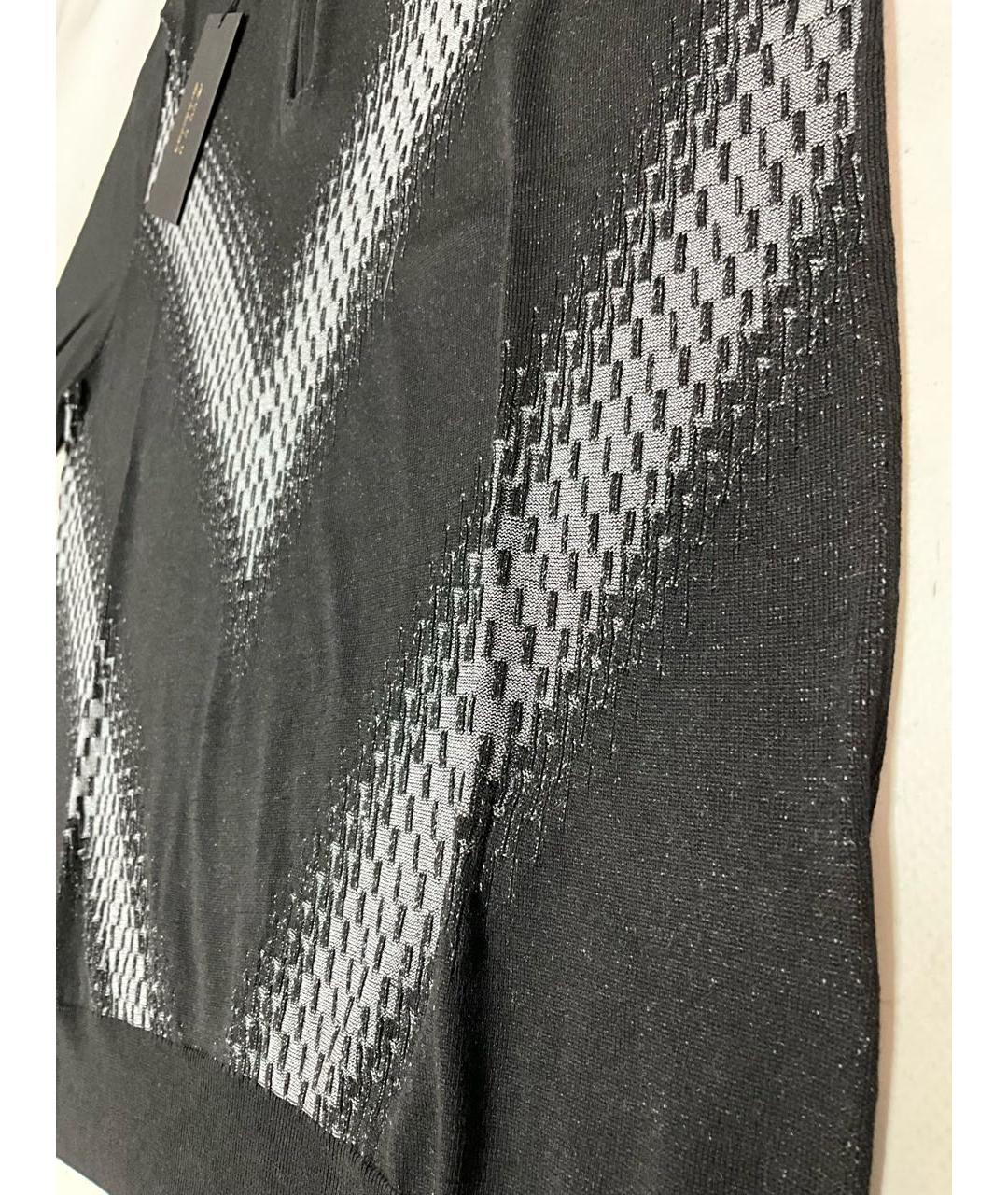 ZILLI Черное поло с коротким рукавом, фото 4