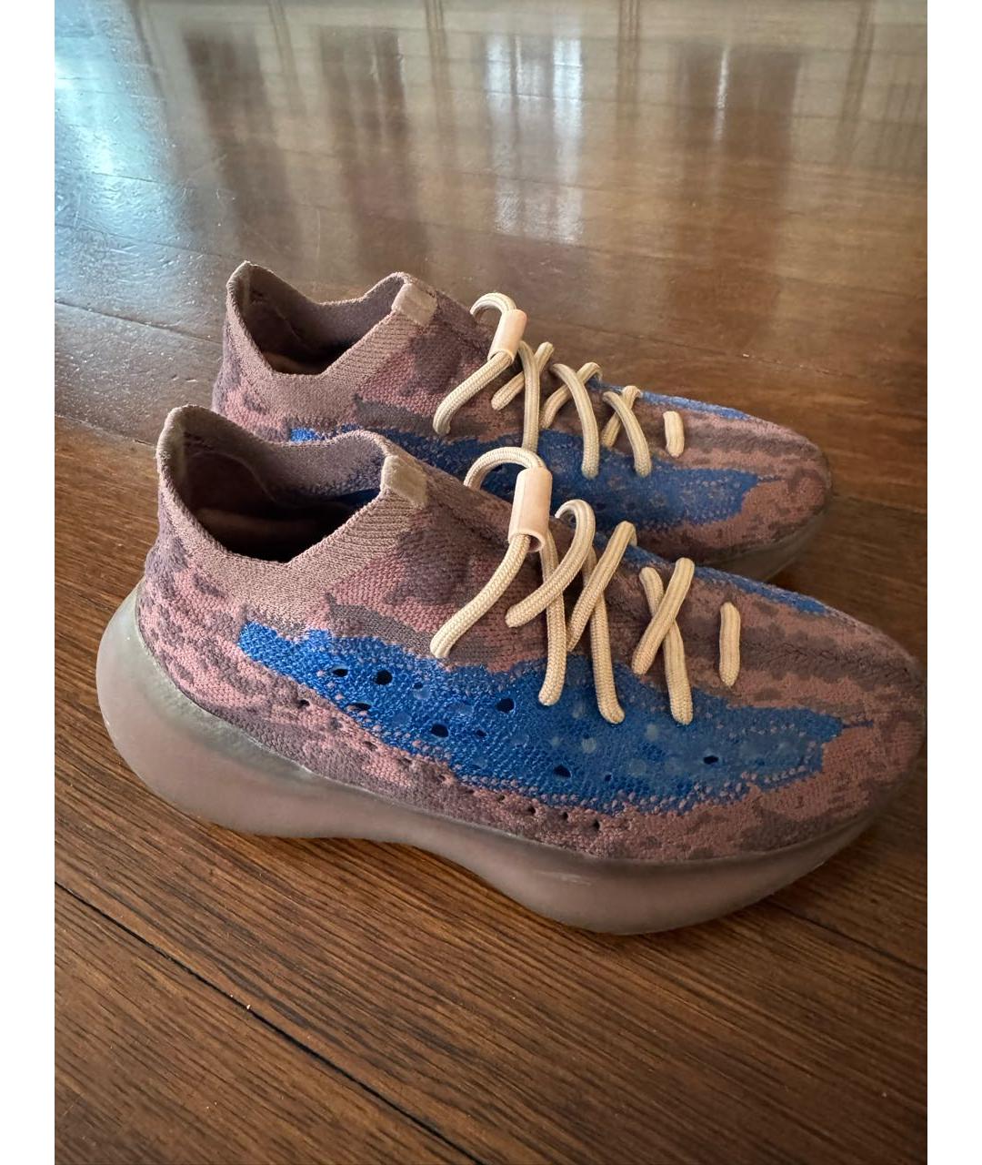 ADIDAS YEEZY Коричневые кеды, фото 2