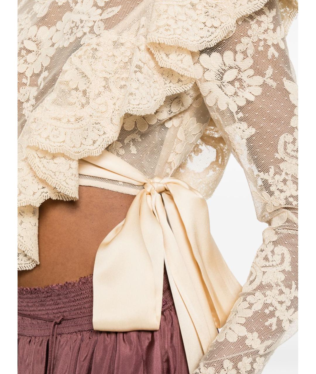 ZIMMERMANN Бежевая блузы, фото 5