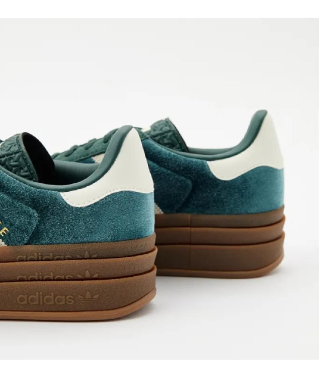ADIDAS Зеленые текстильные кеды, фото 6