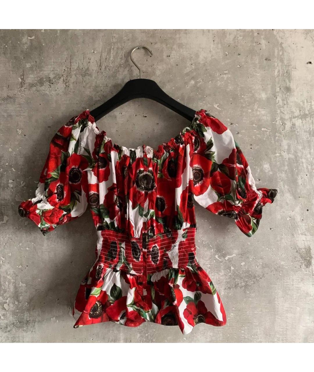 DOLCE&GABBANA Мульти хлопковая блузы, фото 2