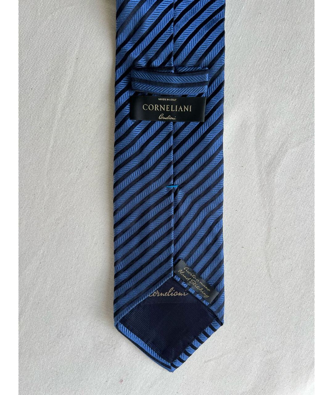CORNELIANI Синий шелковый галстук, фото 3