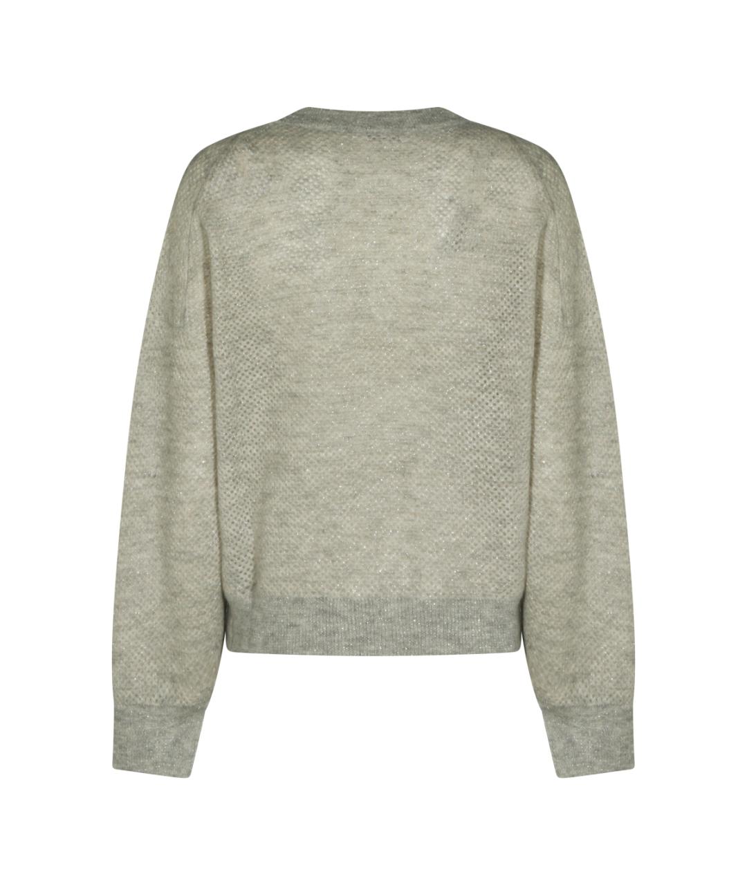 BRUNELLO CUCINELLI Серый шерстяной джемпер / свитер, фото 2