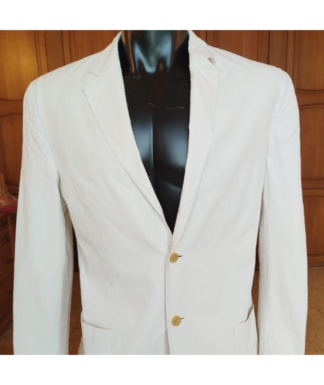 HUGO BOSS Бежевый хлопковый пиджак, фото 9