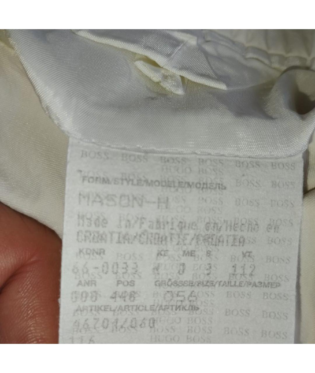 HUGO BOSS Бежевый хлопковый пиджак, фото 5