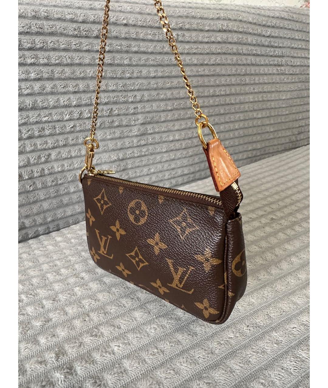 LOUIS VUITTON Коричневая сумка с короткими ручками, фото 3