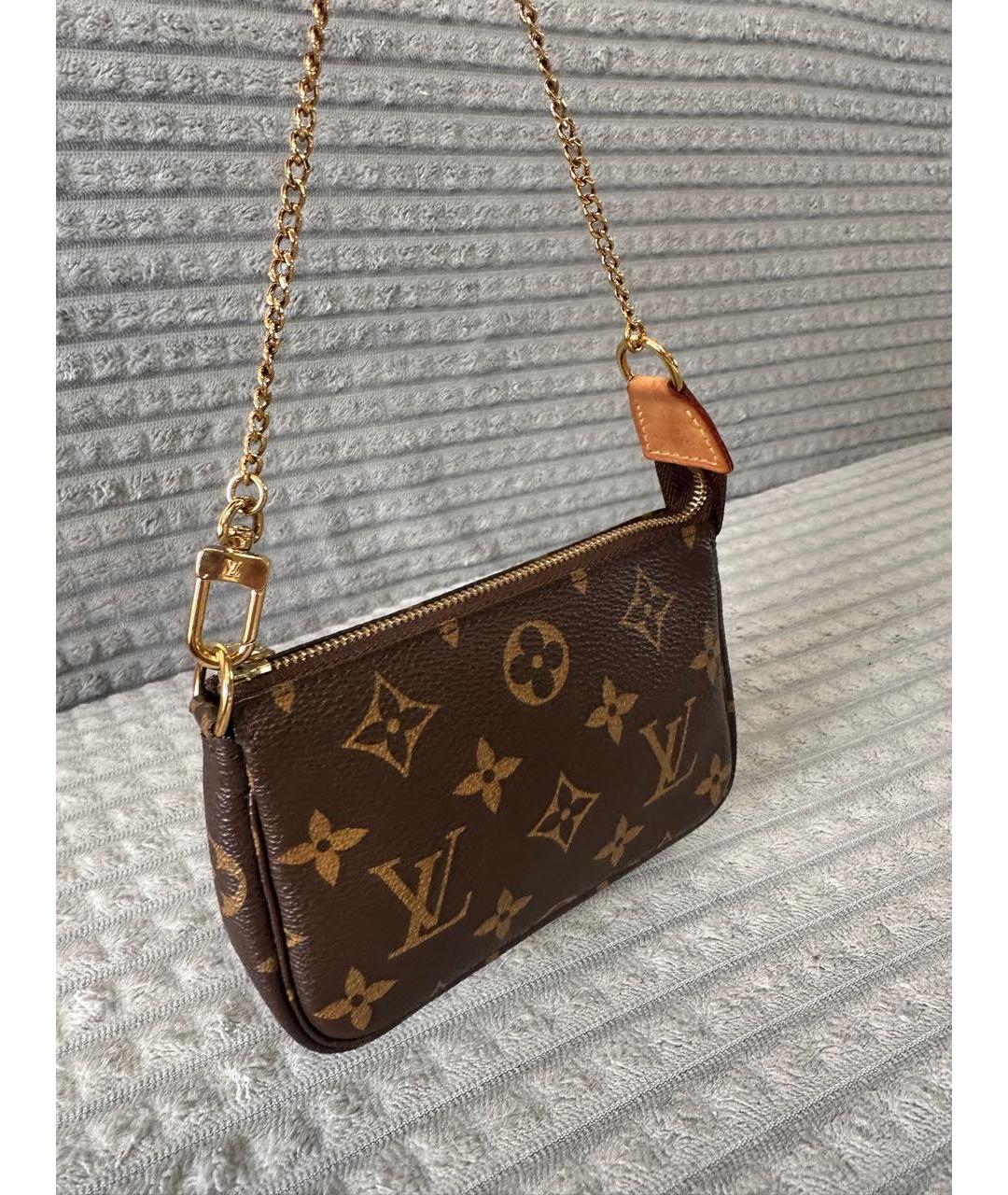 LOUIS VUITTON Коричневая сумка с короткими ручками, фото 2