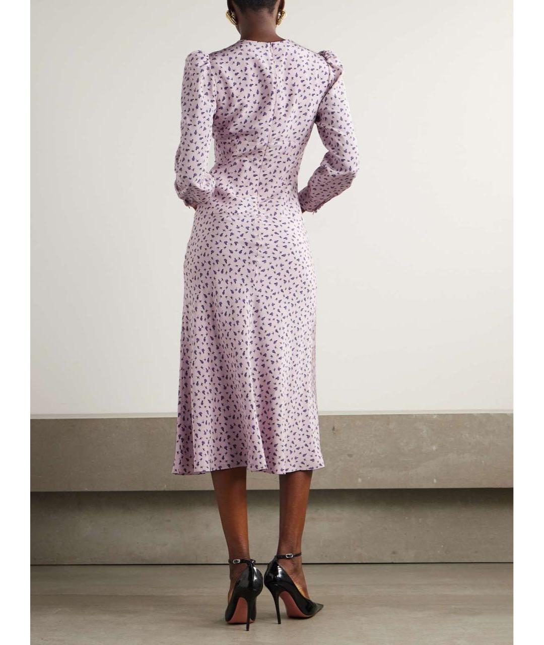 ALESSANDRA RICH Розовое шелковое вечернее платье, фото 4