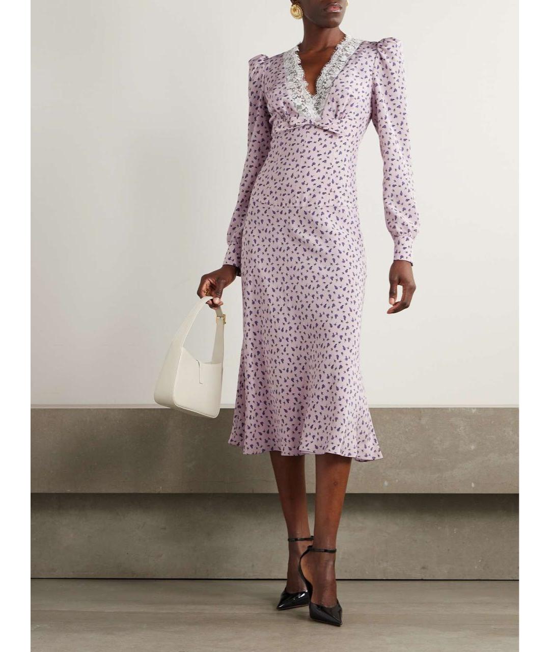 ALESSANDRA RICH Розовое шелковое вечернее платье, фото 2