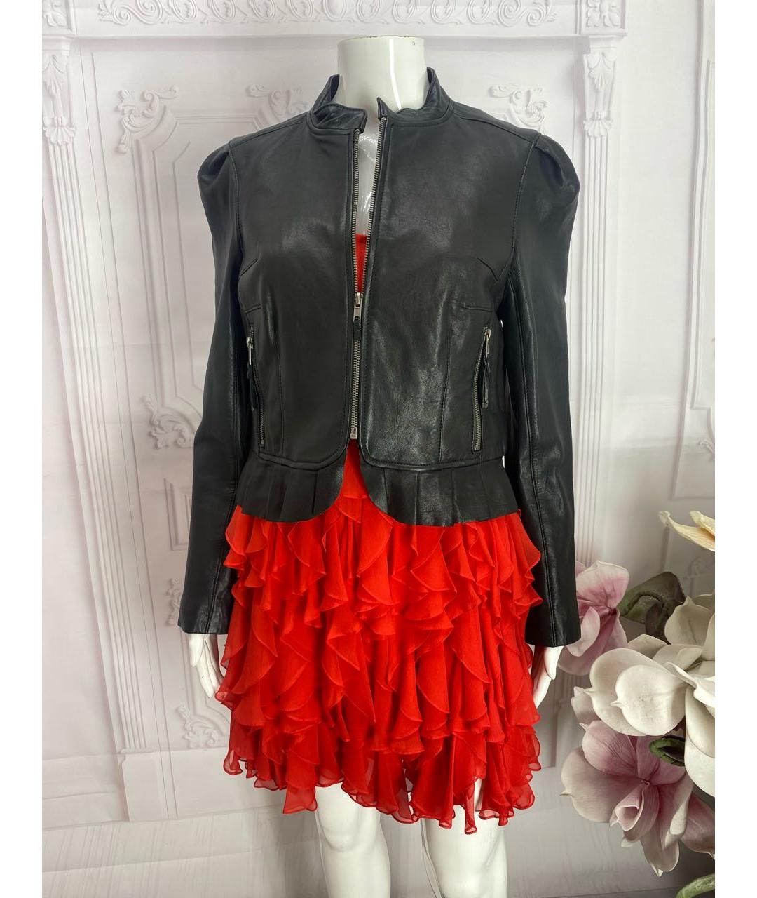 JUICY COUTURE Черная кожаная куртка, фото 5