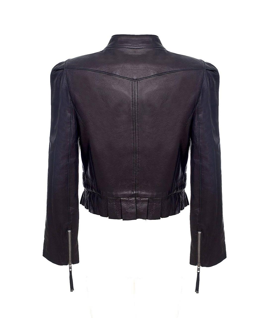 JUICY COUTURE Черная кожаная куртка, фото 2