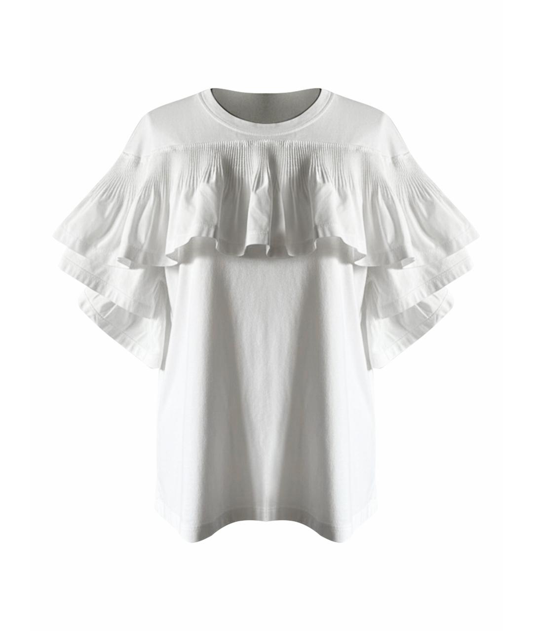 VALENTINO Белая хлопковая футболка, фото 1