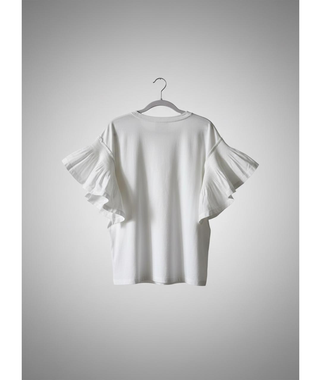 VALENTINO Белая хлопковая футболка, фото 2