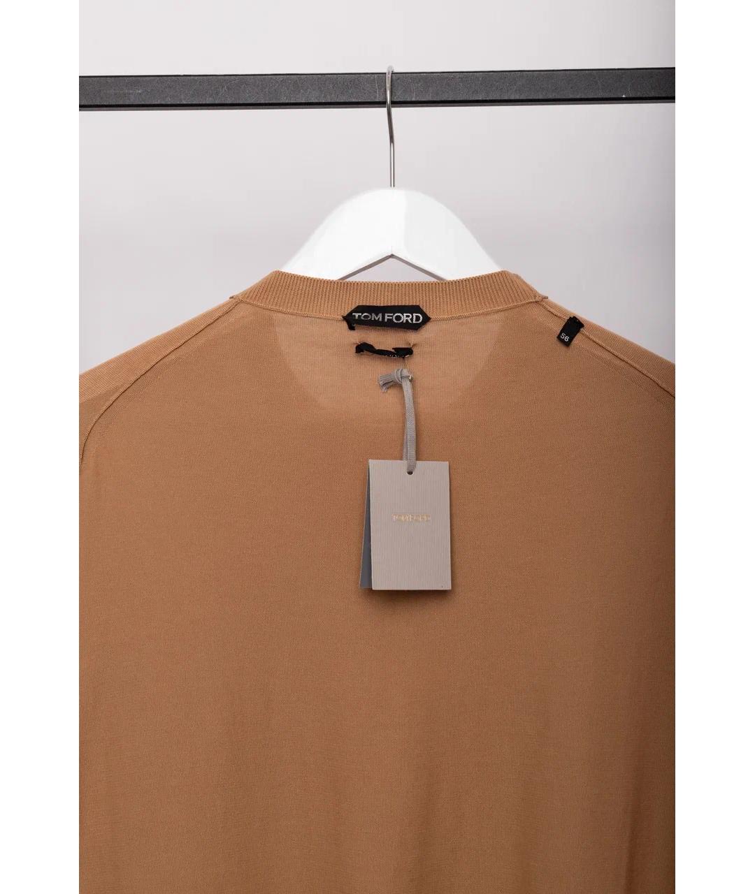 TOM FORD Коричневый хлопковый джемпер / свитер, фото 5