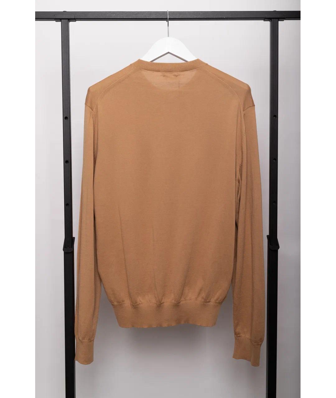 TOM FORD Коричневый хлопковый джемпер / свитер, фото 4