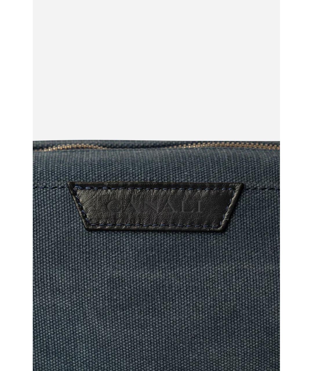 CANALI Синяя барсетка, фото 3