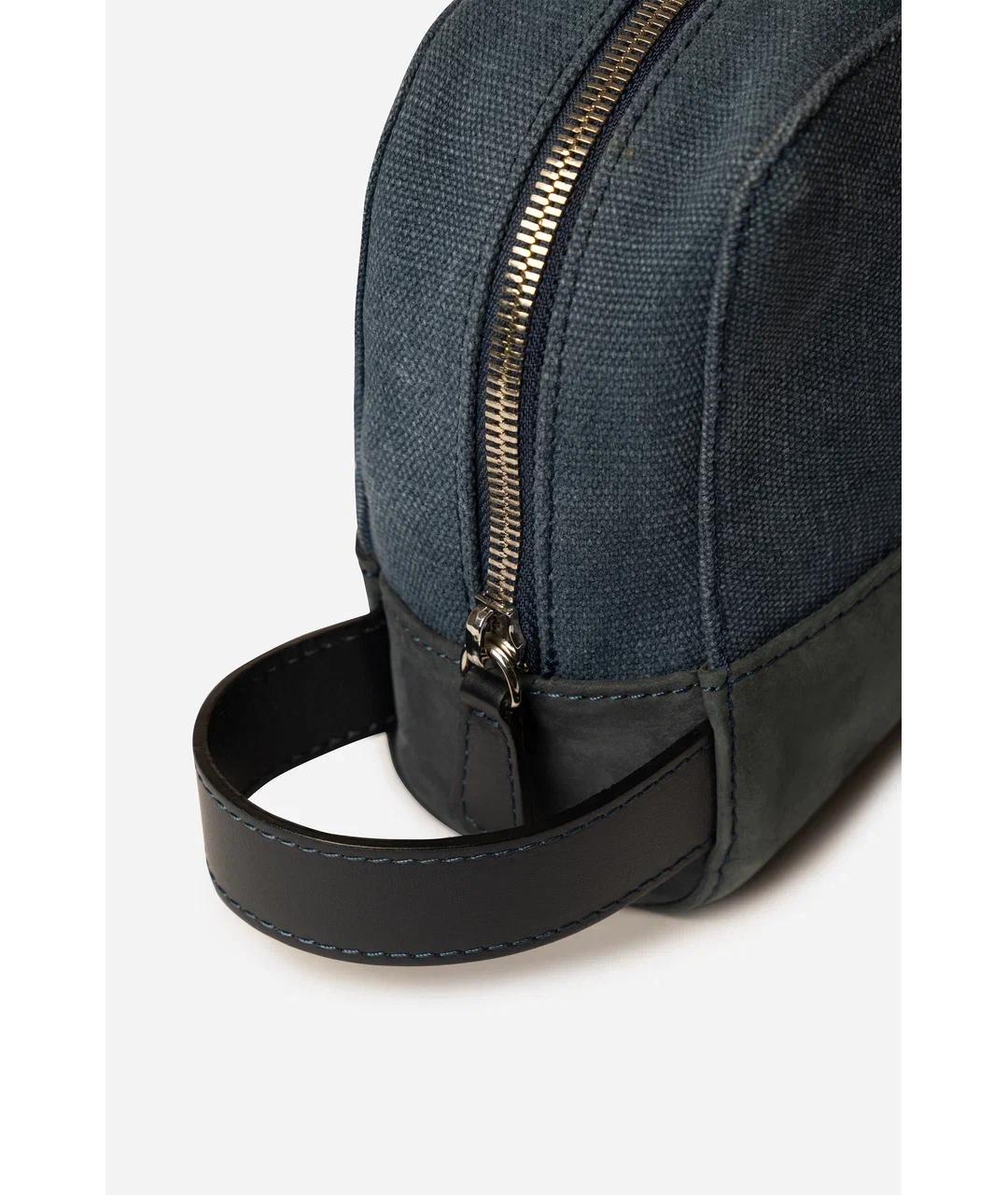 CANALI Синяя барсетка, фото 4