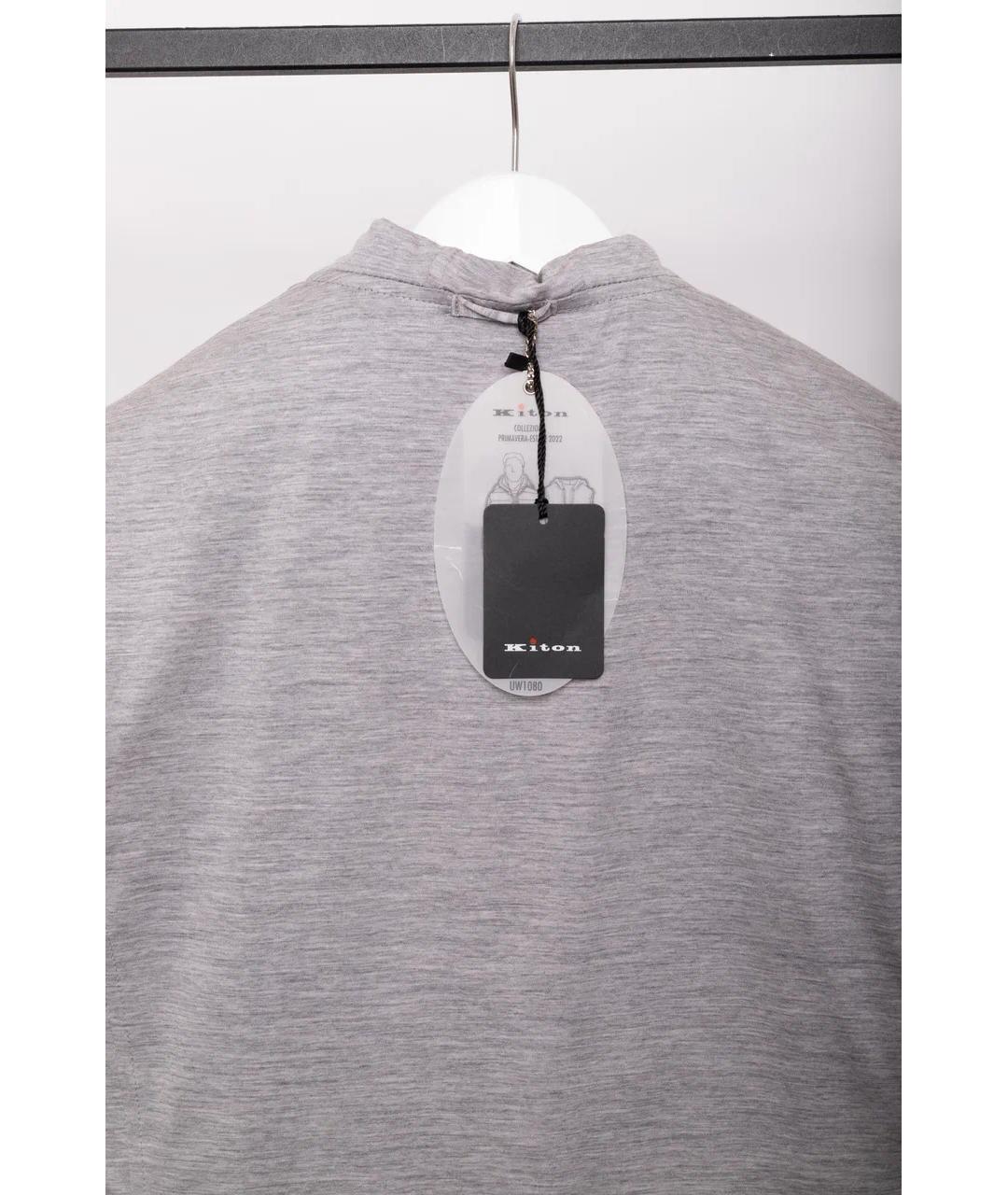 KITON Синяя полиамидовая куртка, фото 7