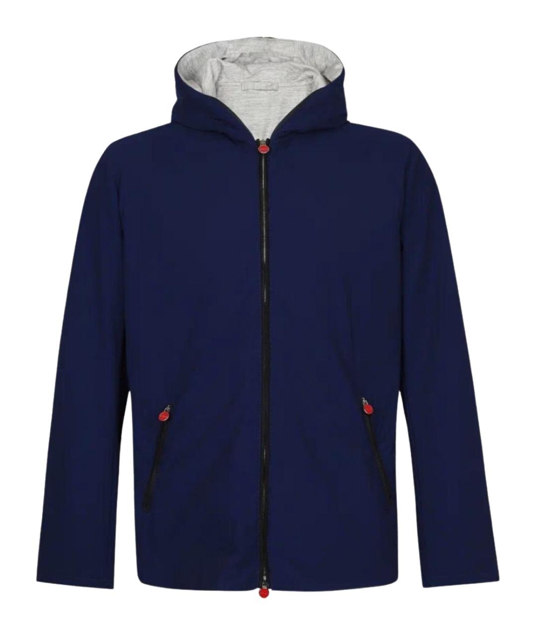 KITON Синяя полиамидовая куртка, фото 1