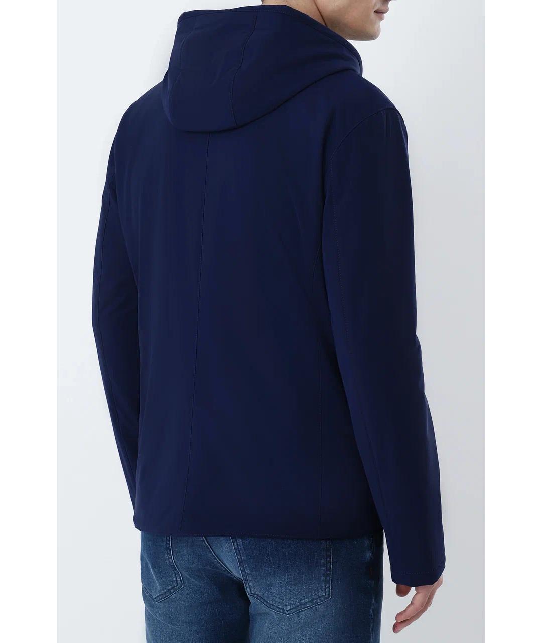 KITON Синяя полиамидовая куртка, фото 3