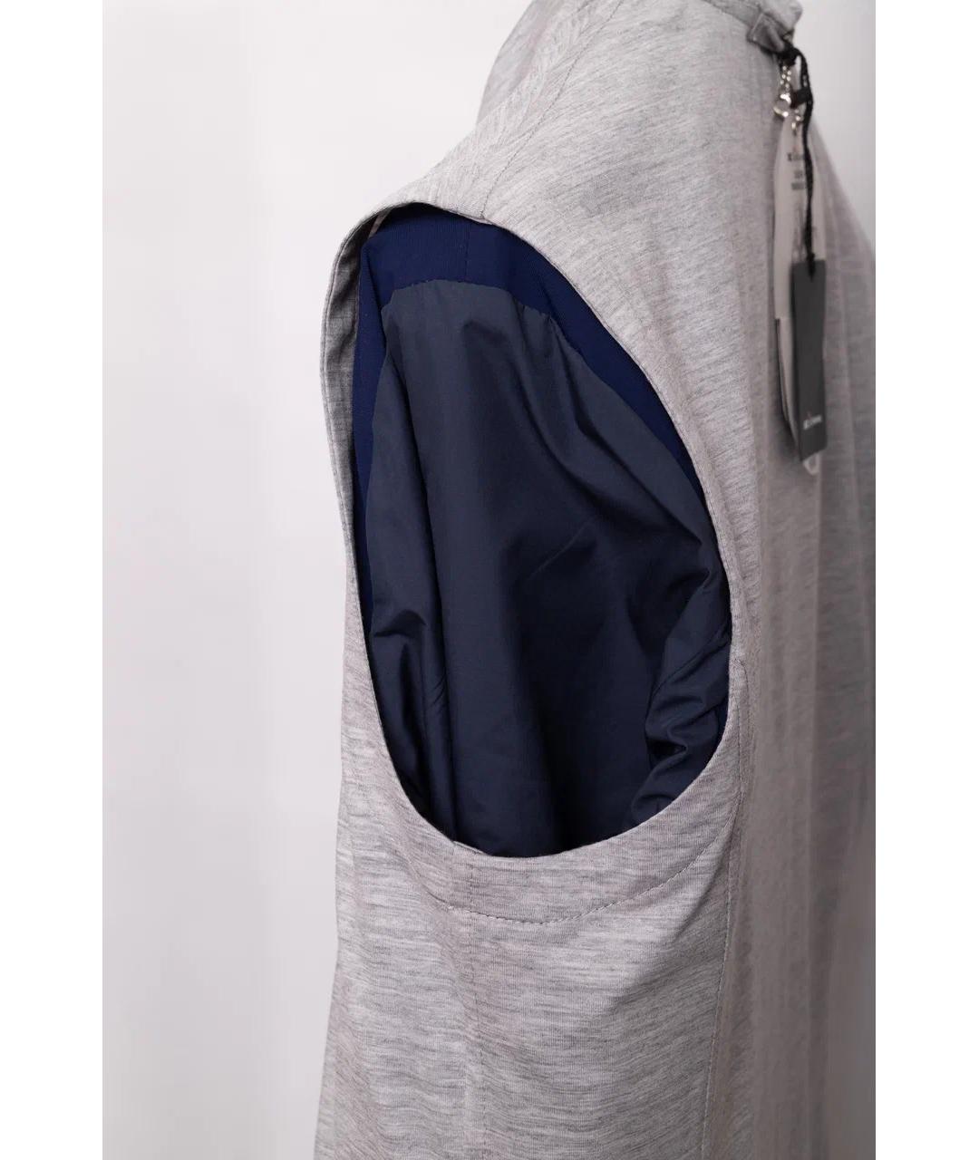 KITON Синяя полиамидовая куртка, фото 8