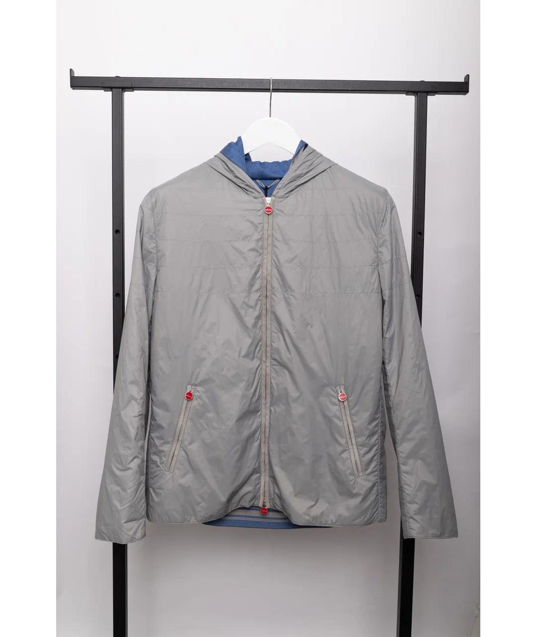 KITON Серая полиамидовая куртка, фото 6