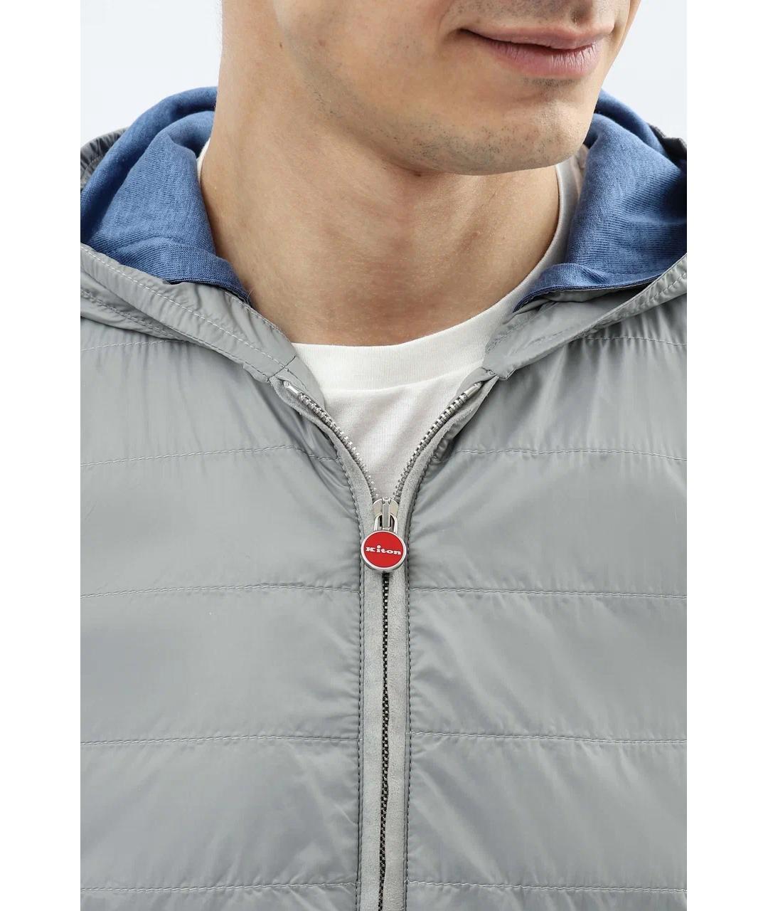 KITON Серая полиамидовая куртка, фото 4