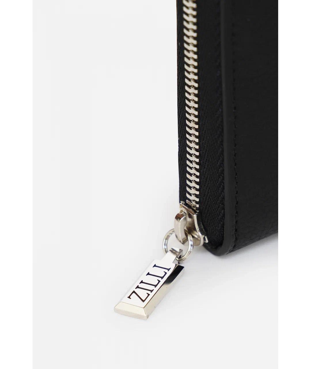 ZILLI Темно-синий кожаный кошелек, фото 4