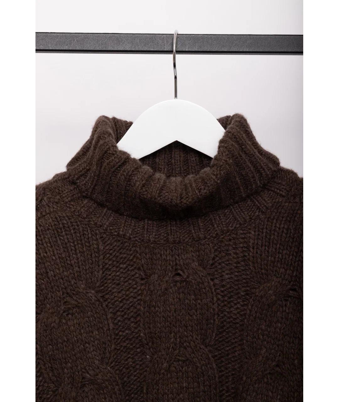 TOM FORD Коричневый шерстяной джемпер / свитер, фото 3