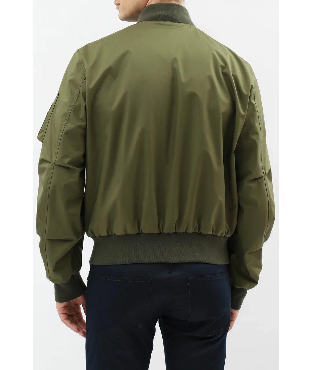 KITON Зеленая полиэстеровая куртка, фото 4