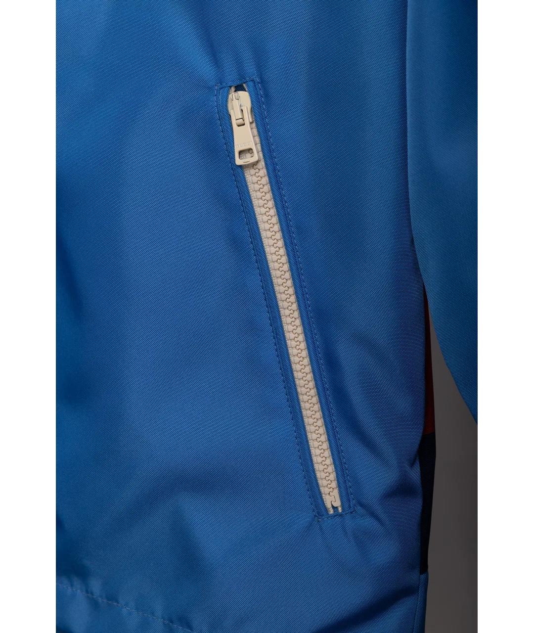 GUCCI Голубая полиамидовая куртка, фото 7