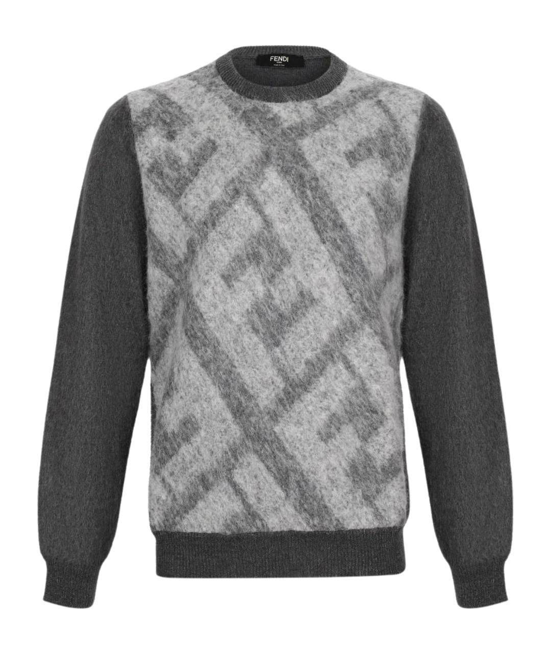 FENDI Серый джемпер / свитер, фото 1