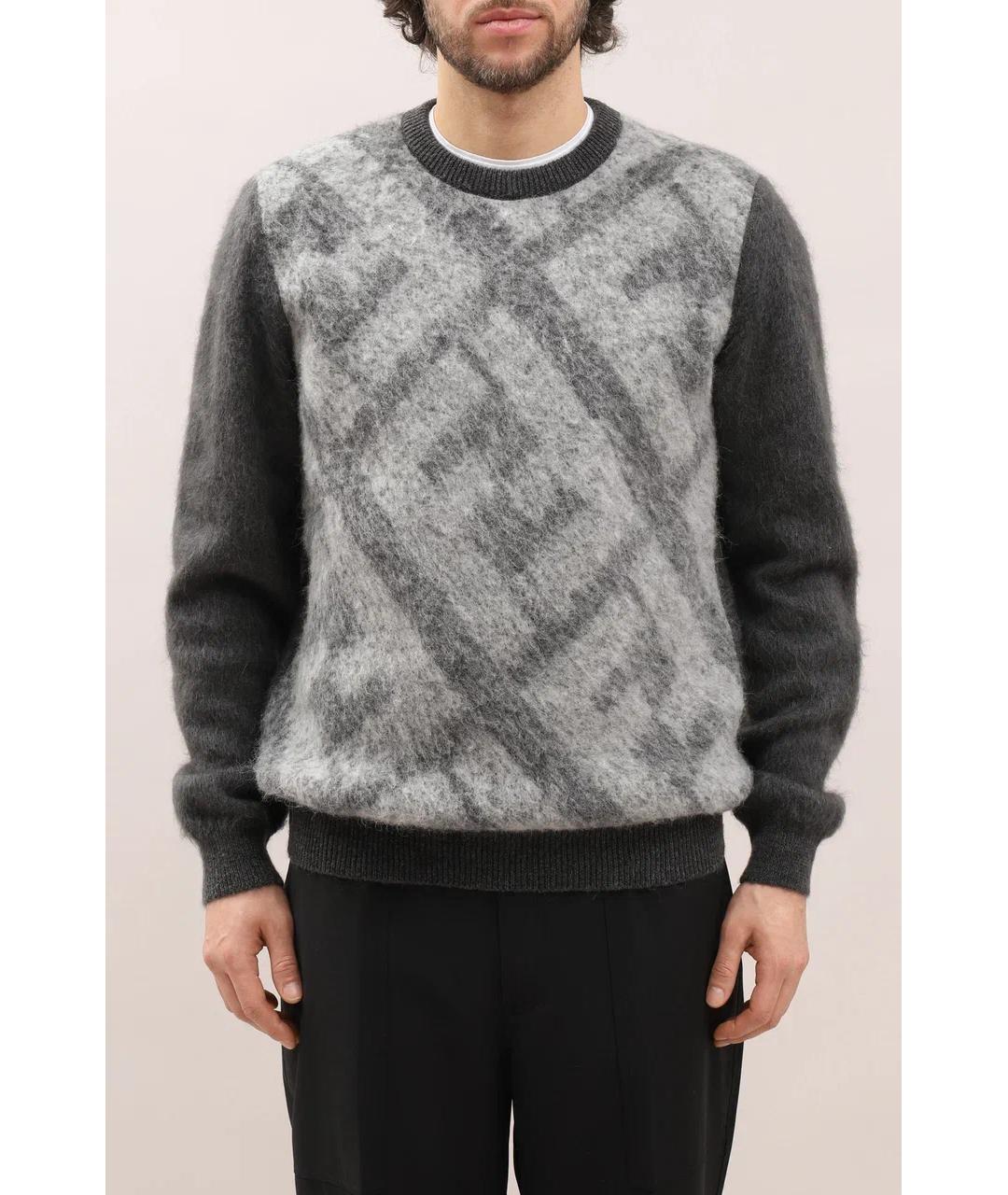 FENDI Серый джемпер / свитер, фото 2