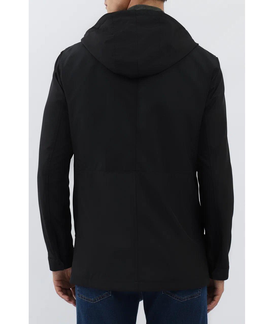 CANALI Черная полиэстеровая куртка, фото 4