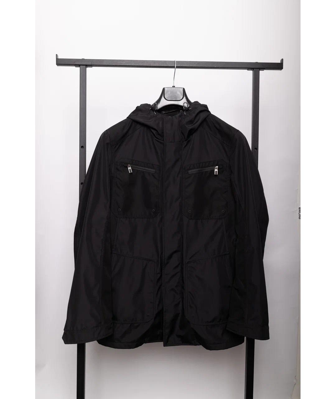 CANALI Черная полиэстеровая куртка, фото 6