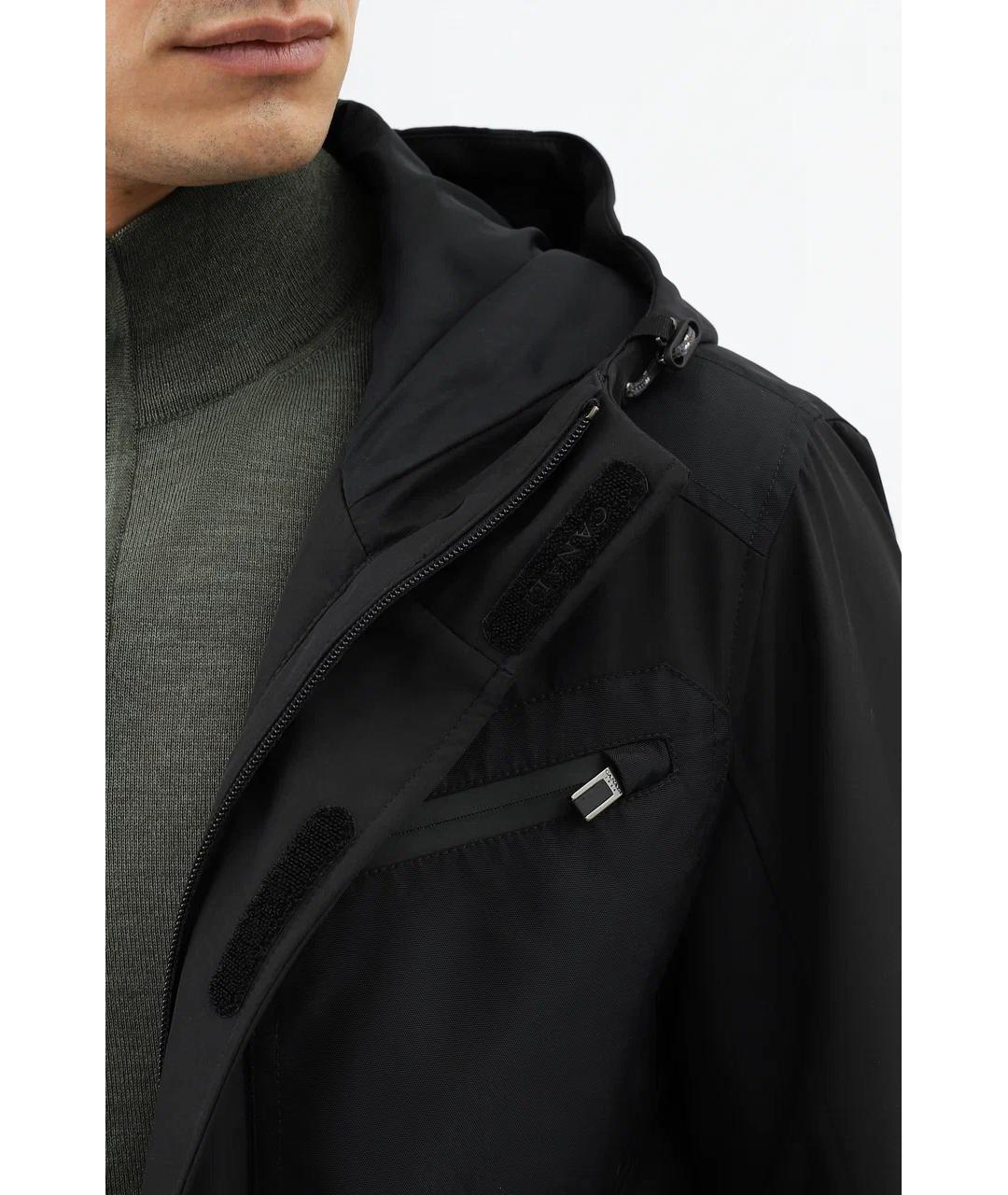 CANALI Черная полиэстеровая куртка, фото 3