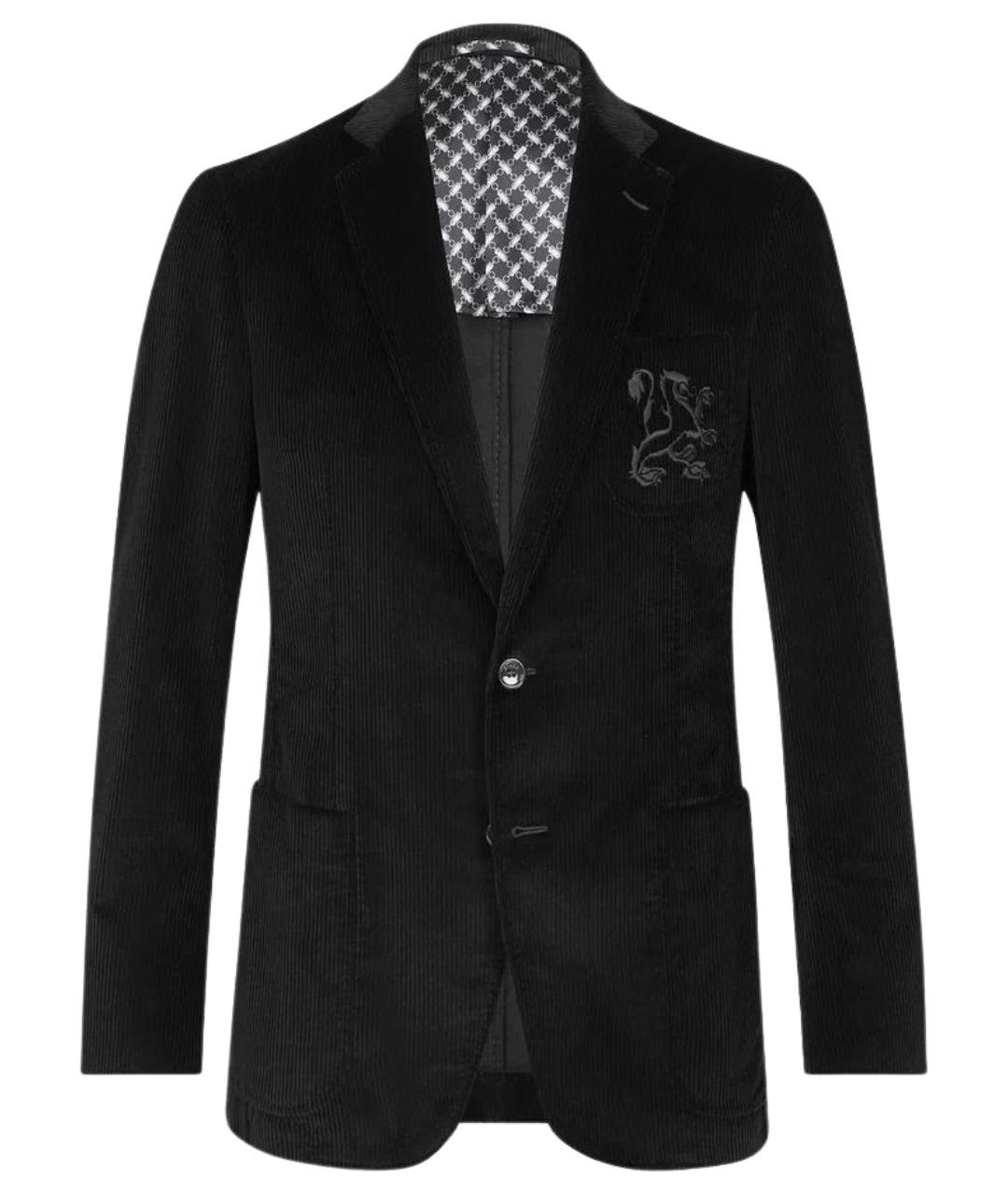 ZILLI Черный хлопковый пиджак, фото 1