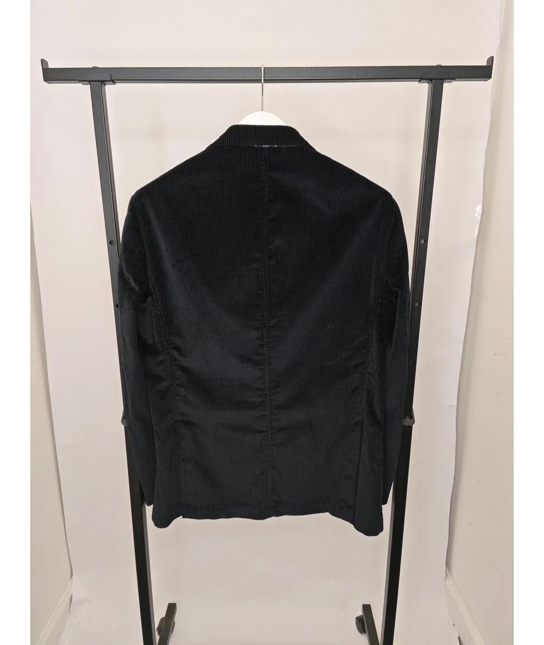 ZILLI Черный хлопковый пиджак, фото 8