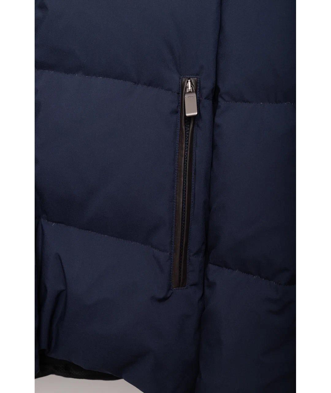 CANALI Синий полиэстеровый пуховик, фото 3