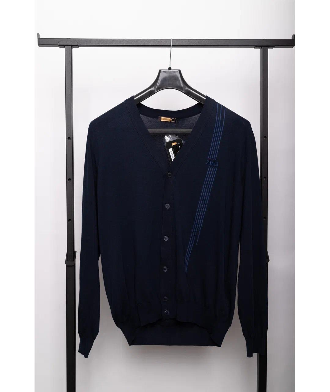 ZILLI Темно-синий кардиган, фото 5